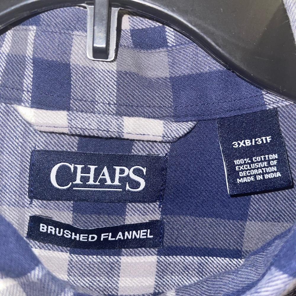 Mens blue flannel shirt